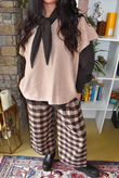 Paloma Tela Neckerchief Blouse Coffee Bean